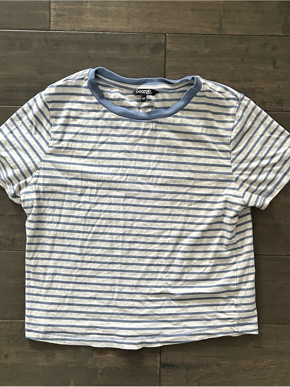 Women's Blue Striped Top